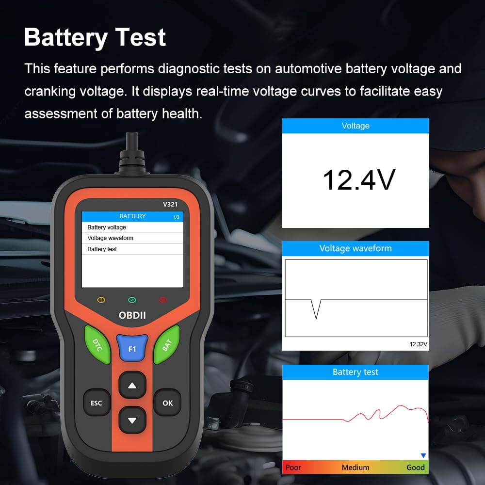 Amazon.com: OURHZTB V321 OBD2 Scanner Auto Code Reader with
